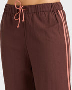 Womens Coastal Crush Elastic Waist Pants