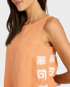 Womens Sun Stamp Mini Dress