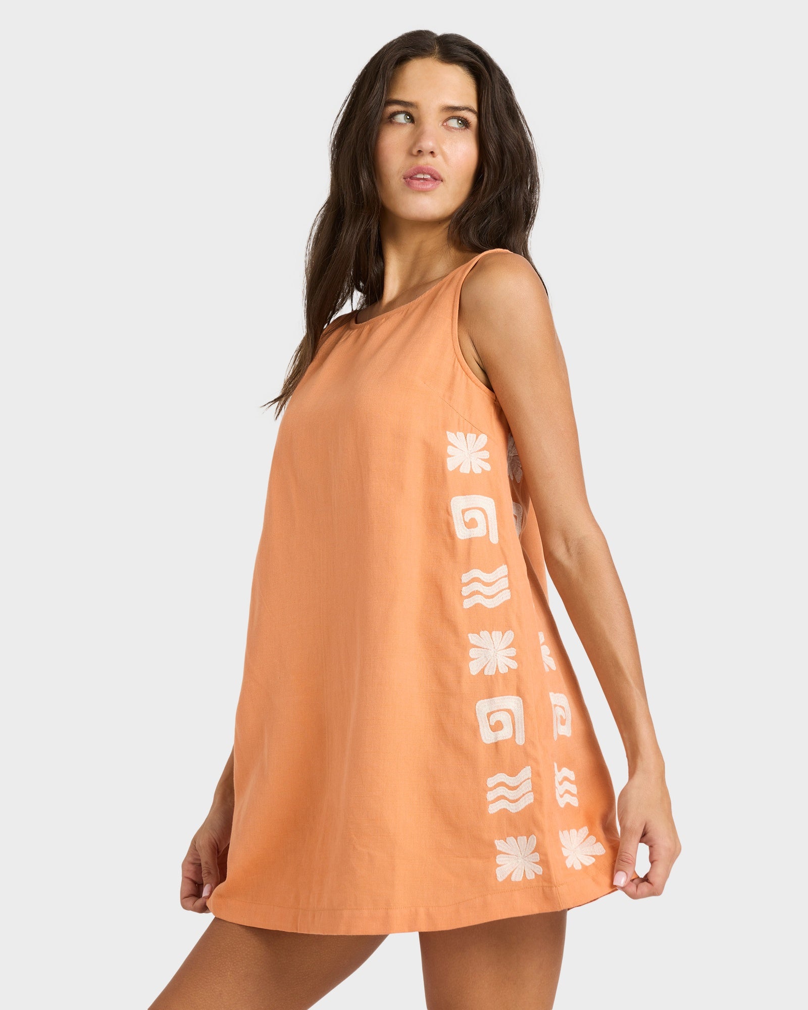 Womens Sun Stamp Mini Dress