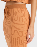 Womens Embers Knit Midi Skirt