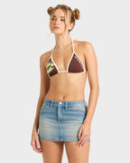 Womens Funster Denim Mini Skirt