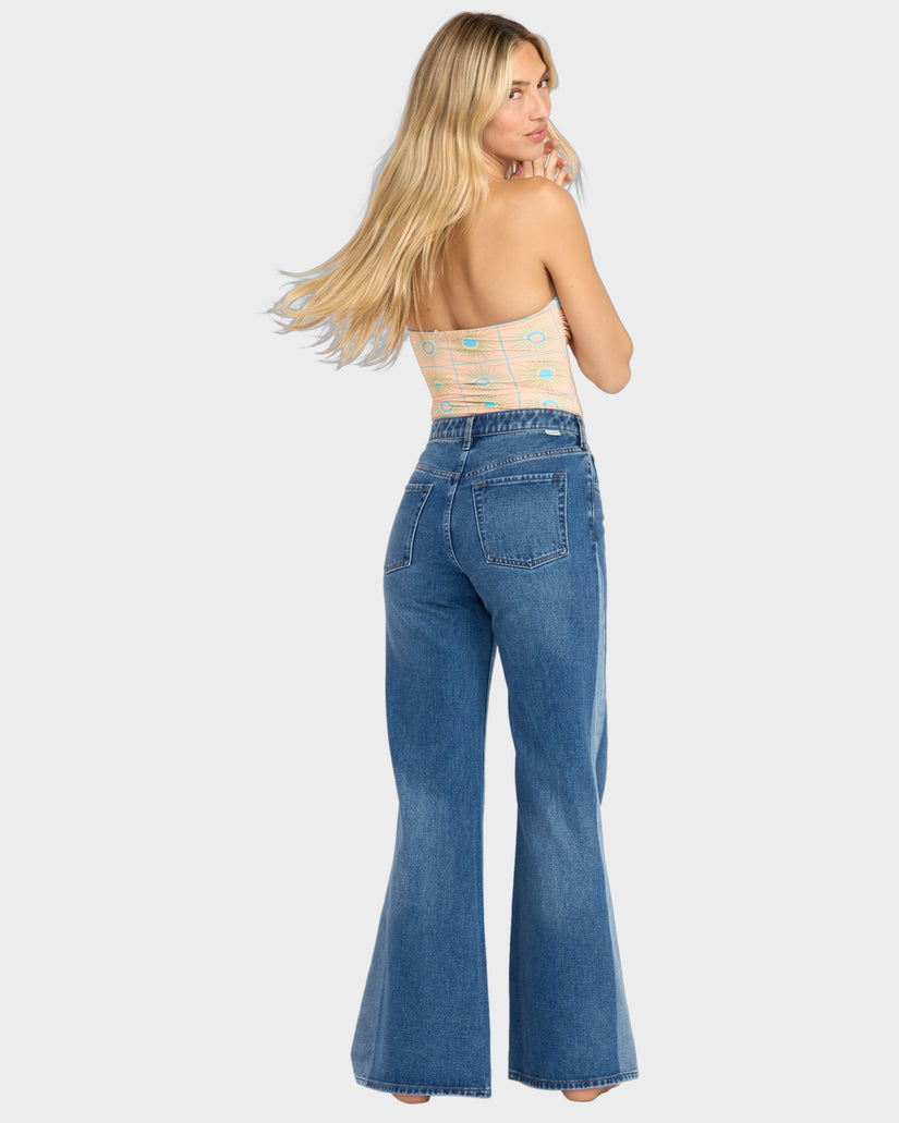 Womens Free Fall Flare Denim Pants