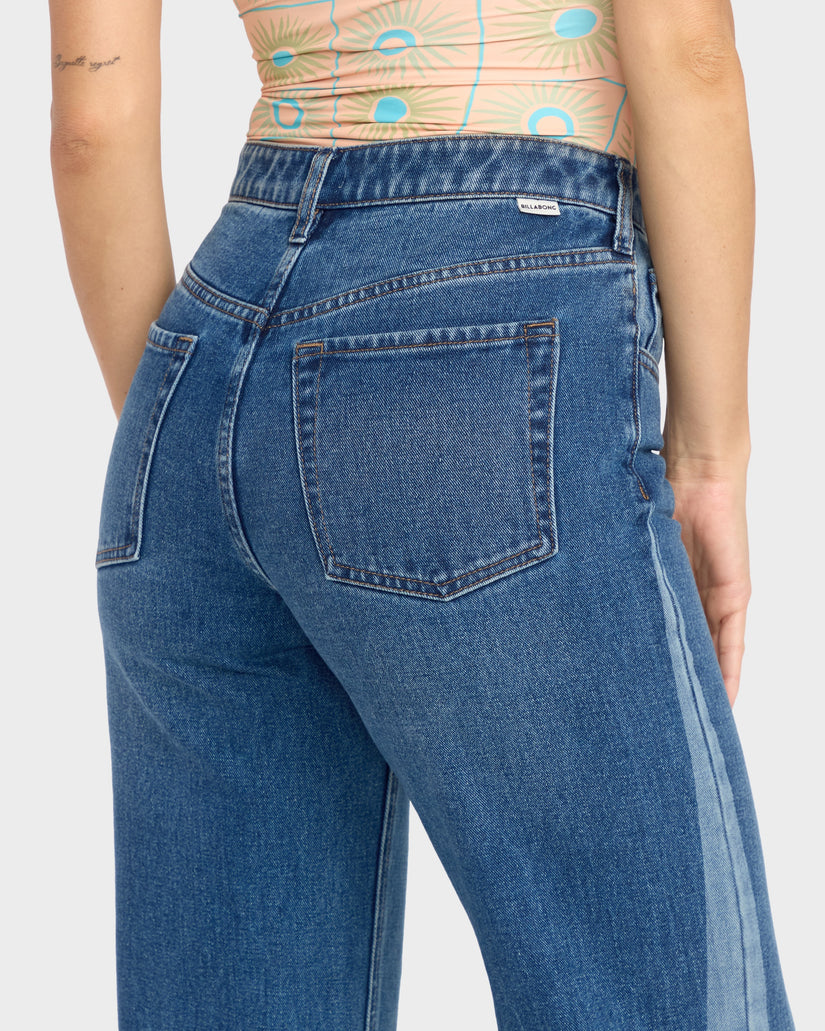 Womens Free Fall Flare Denim Pants