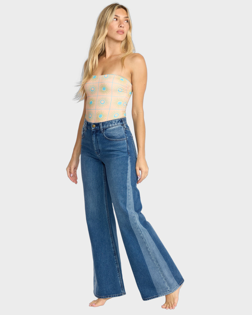 Womens Free Fall Flare Denim Pants