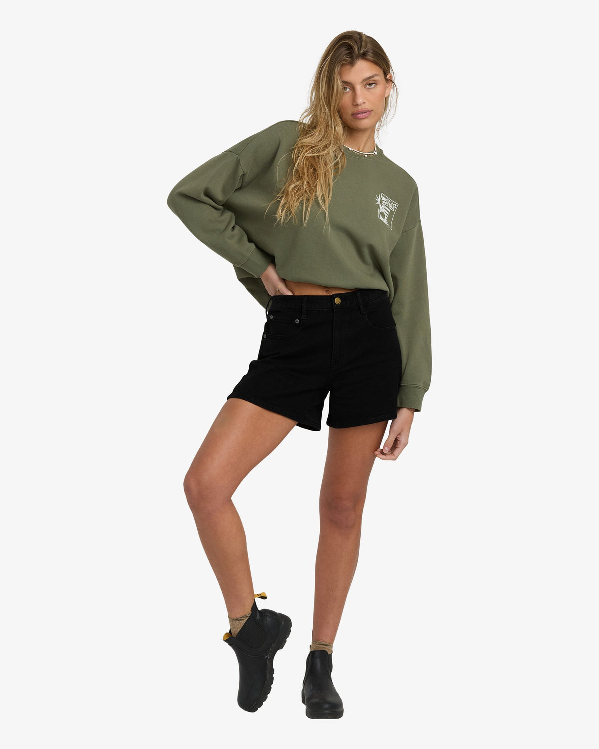 Womens Shifter 5 Pocket Denim Shorts