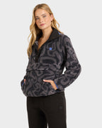 Womens Switchback Mock Neck Fleece Top