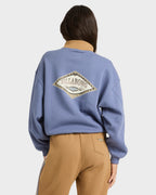 Womens Wave Break Half Zip Fleece Hoodie