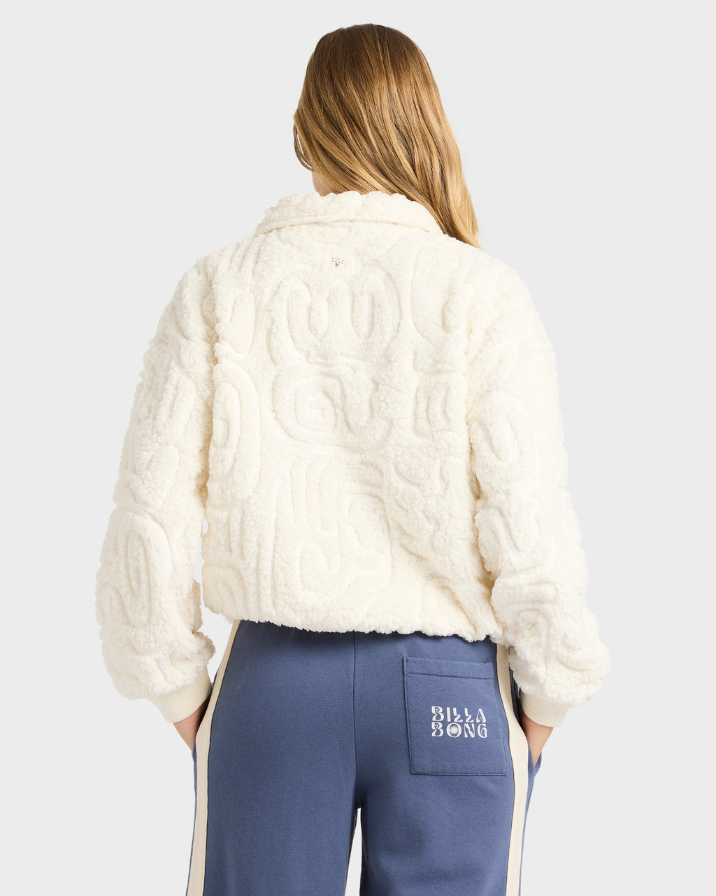 Womens Le Love Half Zip Fleece Top