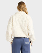 Womens Le Love Half Zip Fleece Top