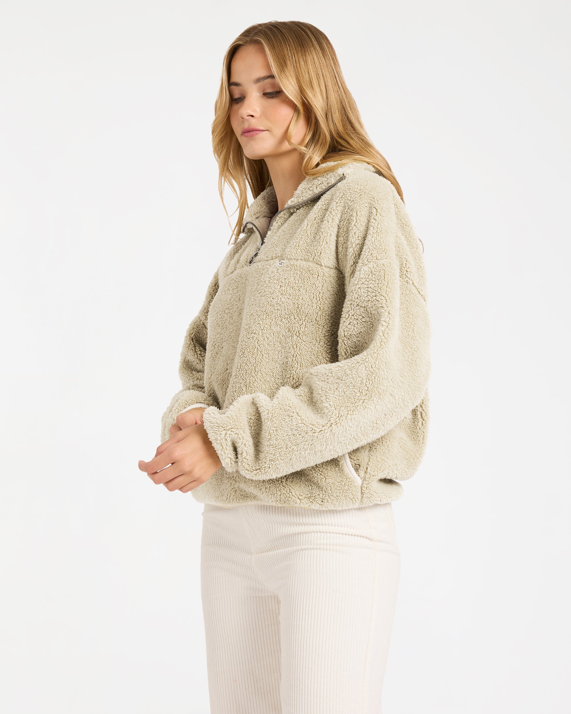 Womens Groovin Half Zip Fleece Top