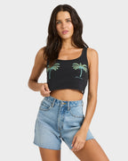 Womens Vacation Soil Cropped Tank