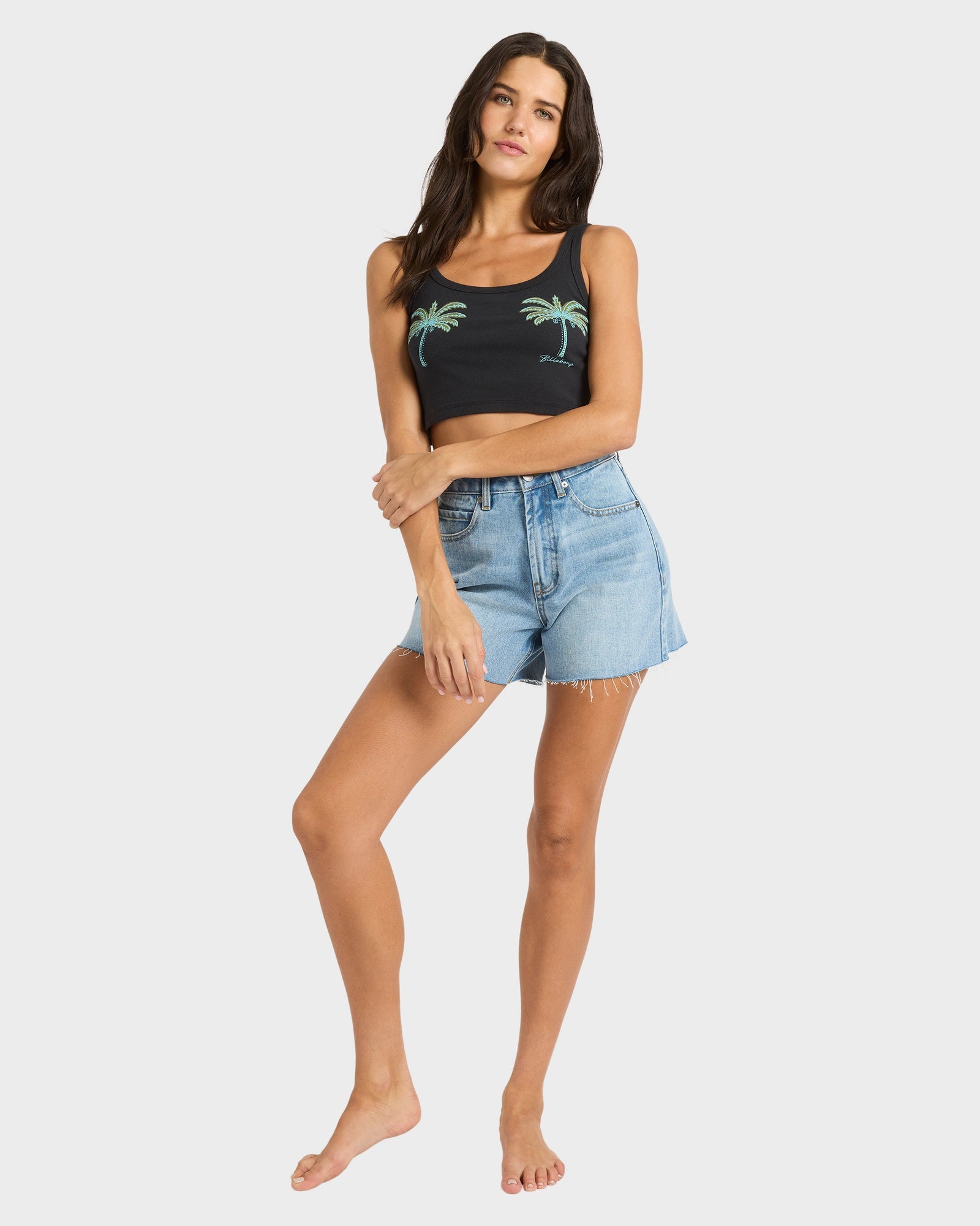 Womens Vacation Soil Cropped Tank
