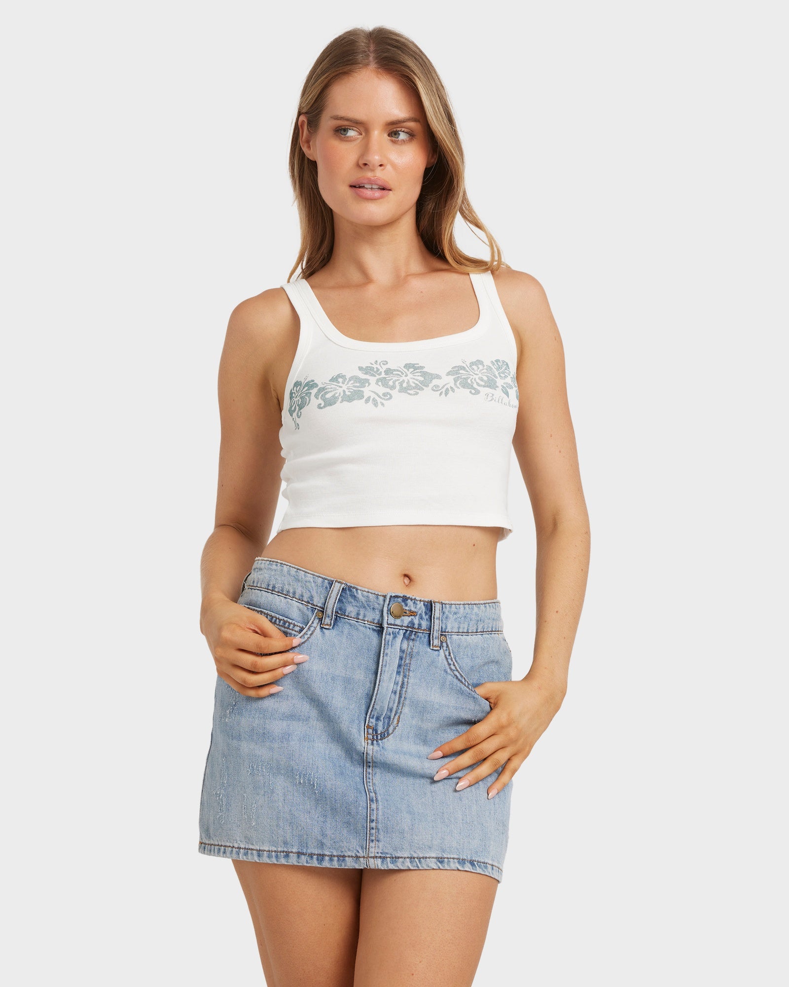 Womens Tropical Mixer Tank