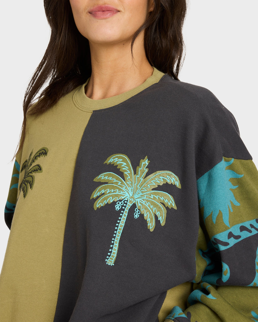Womens Split Palm Crew Neck