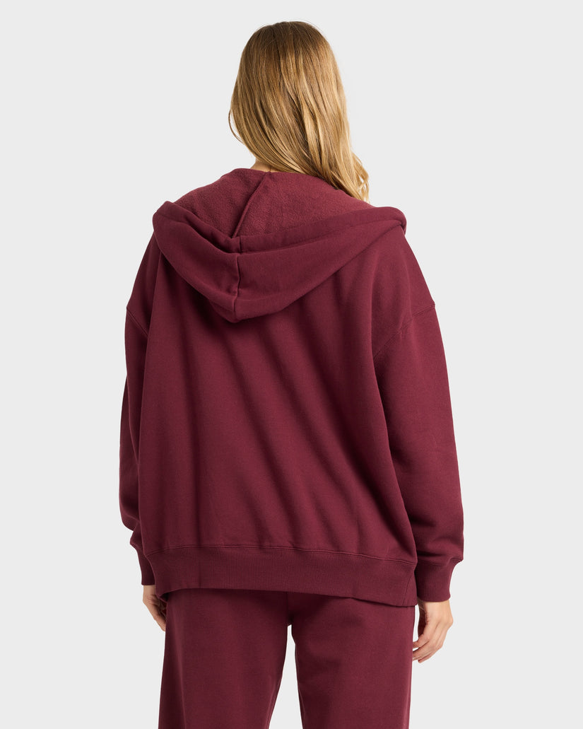 Womens Wave Essentials Zip Pullover Hoodie