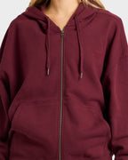 Womens Wave Essentials Zip Pullover Hoodie