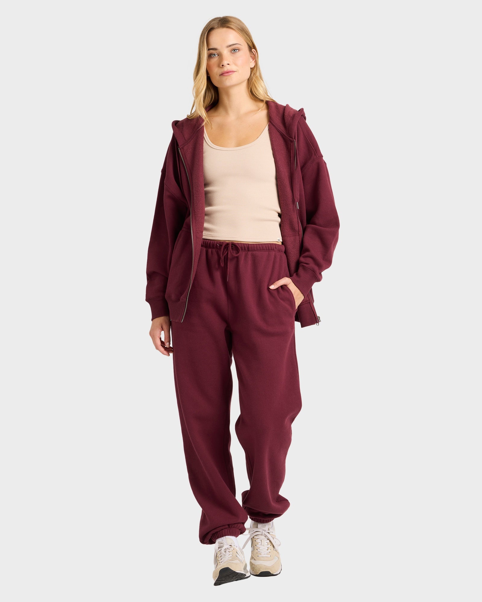 Womens Wave Essentials Zip Pullover Hoodie