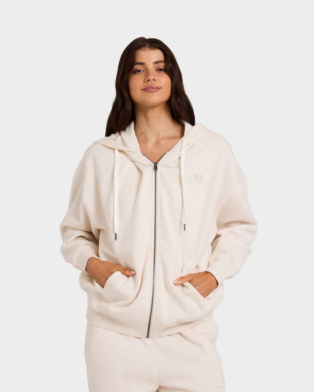 Womens Wave Essentials Zip Pullover Hoodie