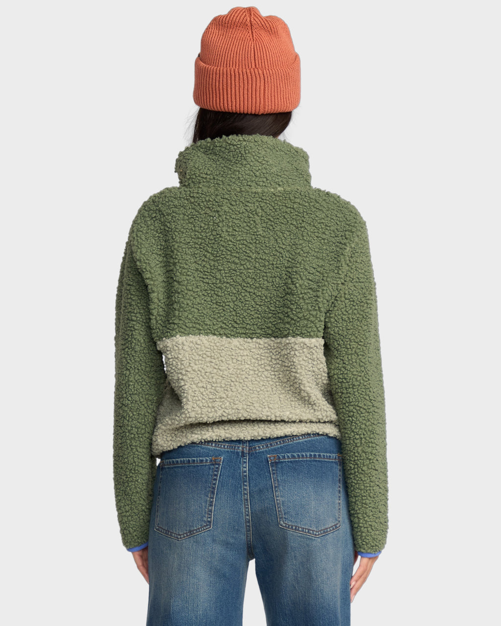 Womens Horizon Mock Neck Fleece Top