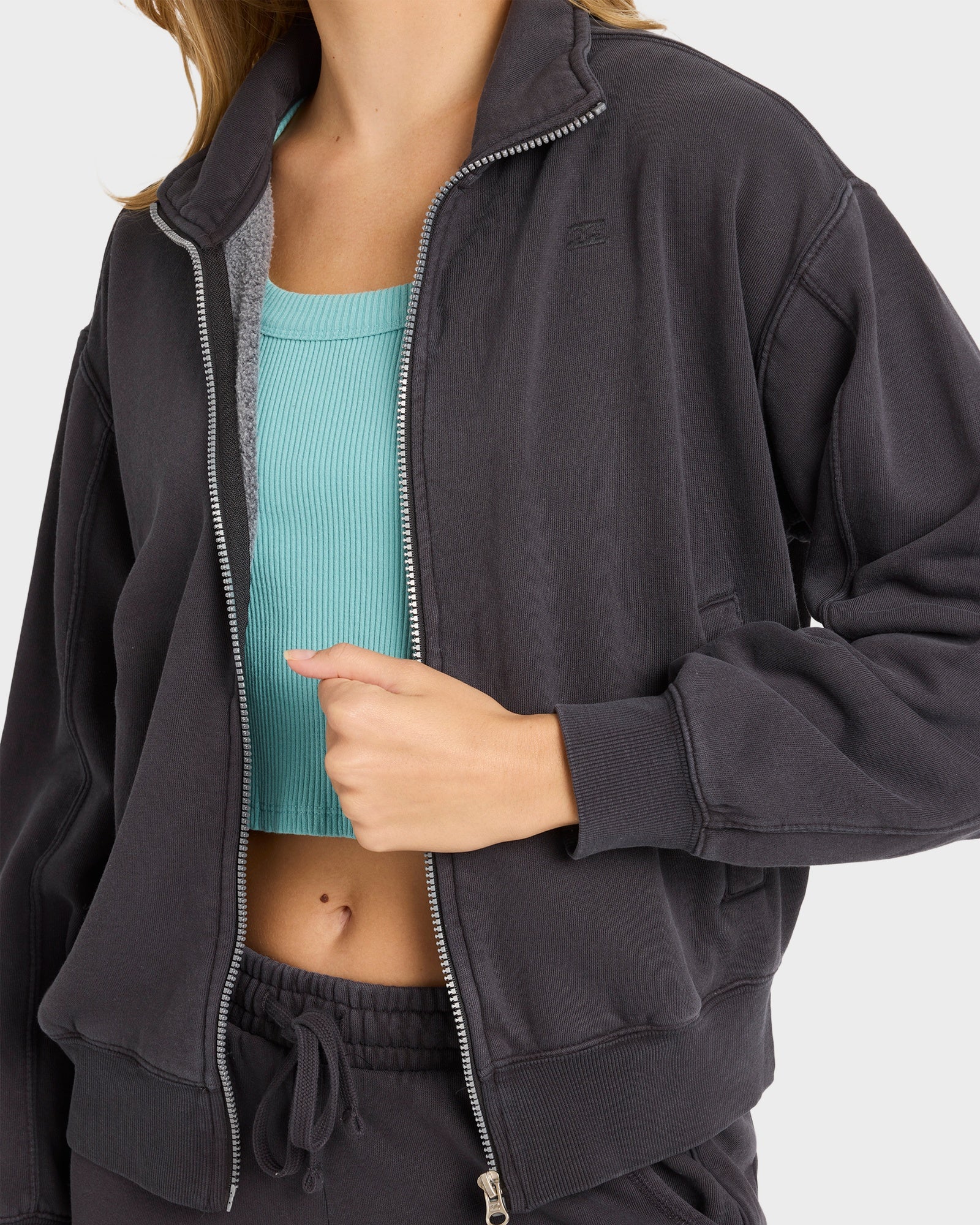 Womens The Avery Zip Fleece Top
