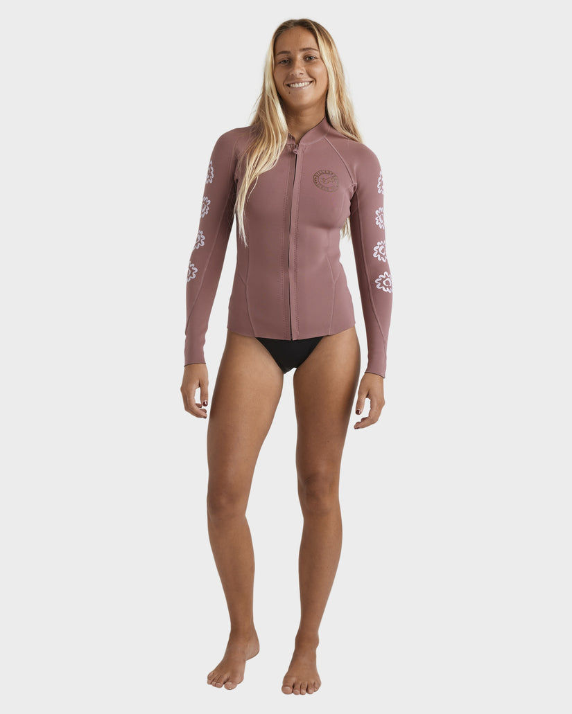 Womens 1/1mm Peeky Natural Wetsuit Jacket
