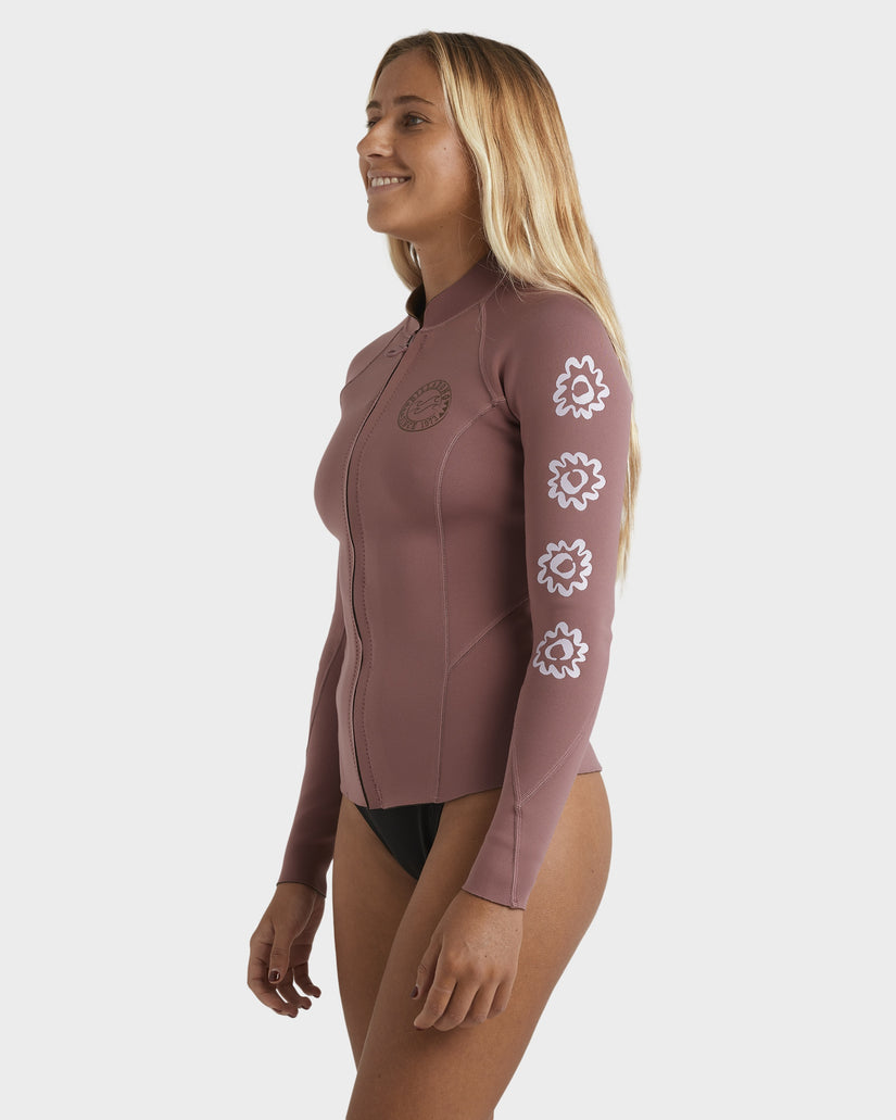 Womens 1/1mm Peeky Natural Wetsuit Jacket
