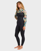 Womens 3/2Mm Salty Dayz Chest Zip Wetsuit