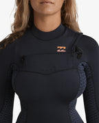Womens 3/2mm Synergy Natural Chest Zip Steamer Wetsuit
