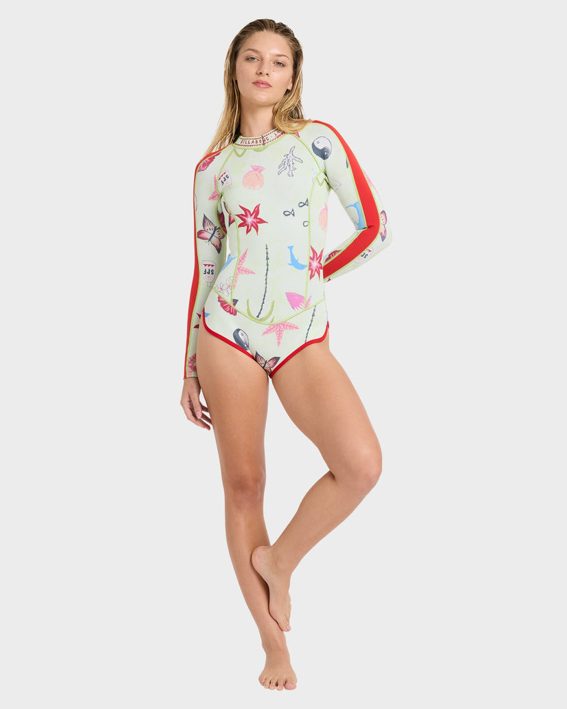 Womens Glider Back Zip Springsuit