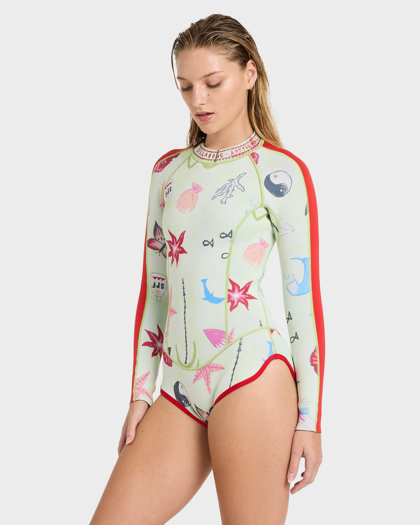 Womens Glider Back Zip Springsuit