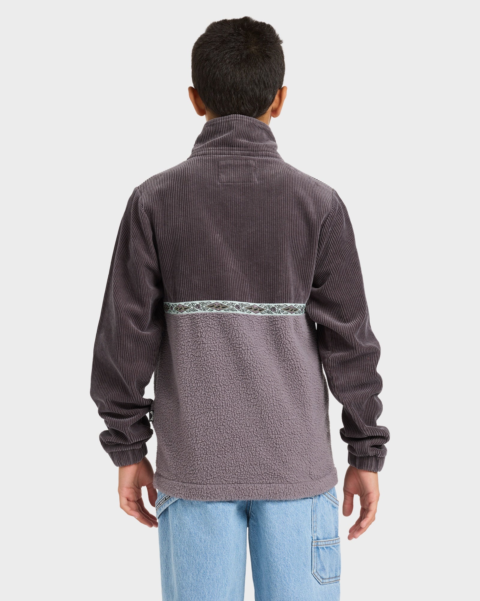 Boys 8-16 Space Lobs Mock Neck Fleece Top