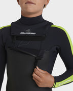 Boys 8-16 3/2 Oscillator Chest Zip Wetsuit