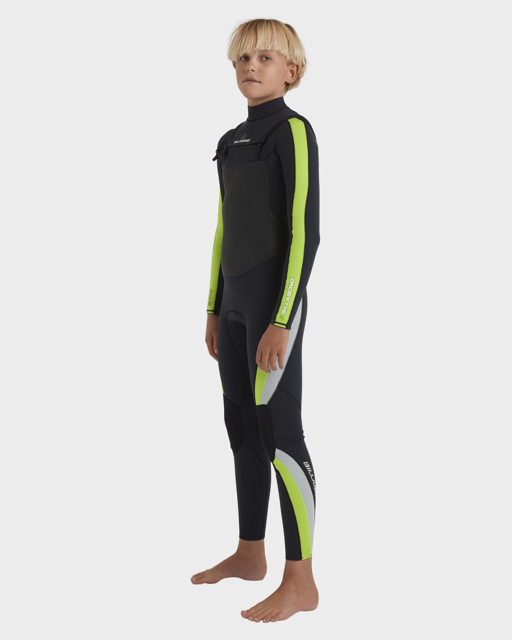 Boys 8-16 3/2 Oscillator Chest Zip Wetsuit