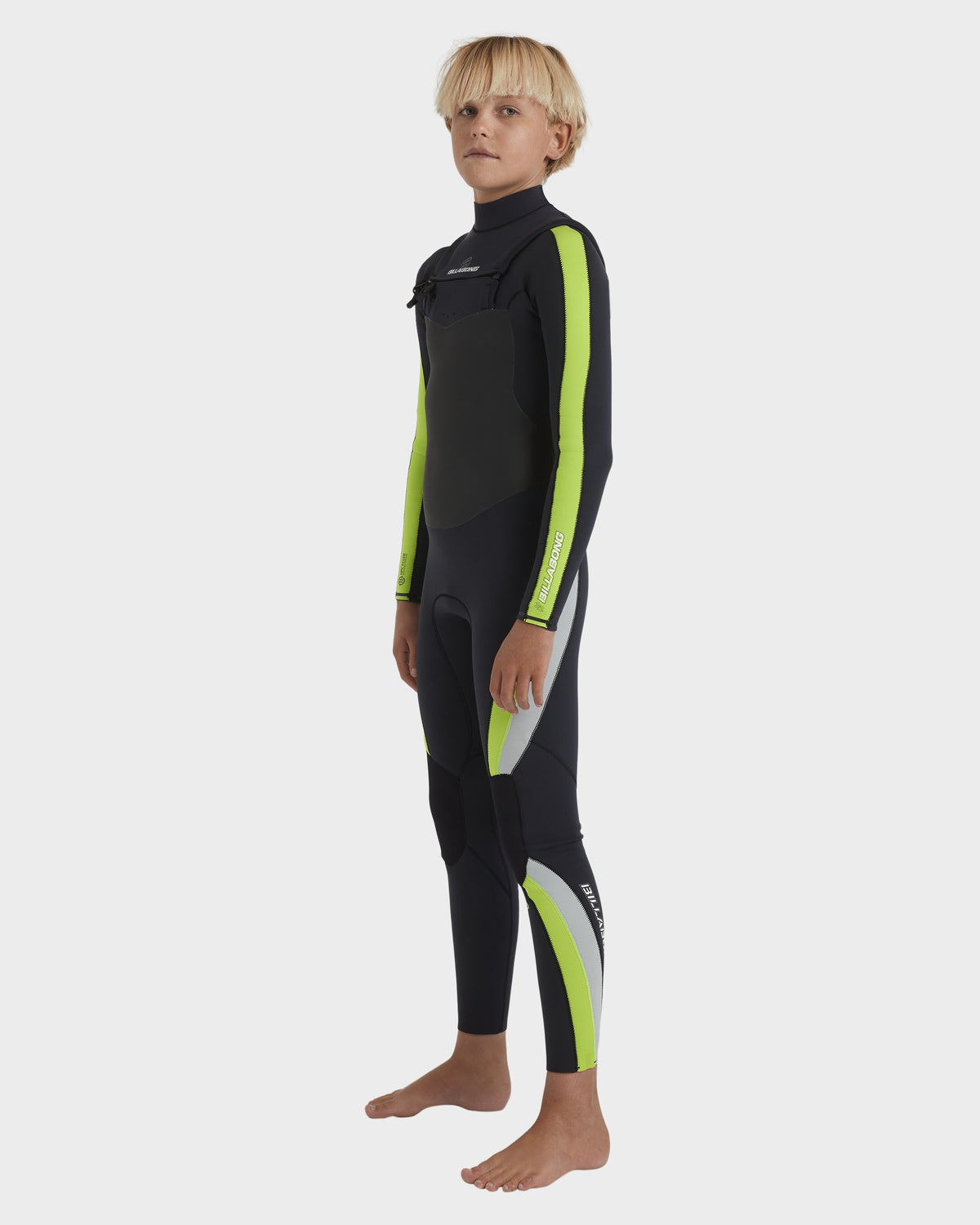 Boys 8-16 3/2 Oscillator Chest Zip Wetsuit