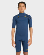 Boys 8-16 2/2Mm Absolute Natural Chest Zip Gbs Springsuit