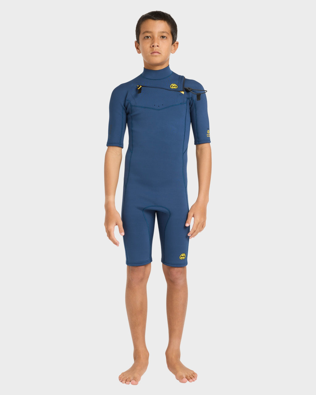 Boys 8-16 2/2Mm Absolute Natural Chest Zip Gbs Springsuit
