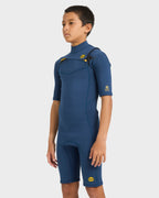 Boys 8-16 2/2Mm Absolute Natural Chest Zip Gbs Springsuit