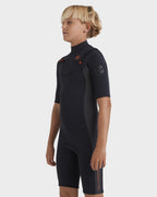 Boys 8-16 2/2Mm Absolute Natural Chest Zip Gbs Springsuit