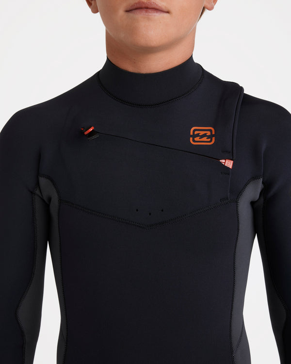 Boys 8-16 4/3mm Absolute Natural Chest Zip Steamer Wetsuit