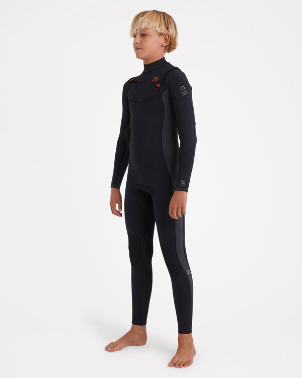Boys 8-16 4/3mm Absolute Natural Chest Zip Steamer Wetsuit