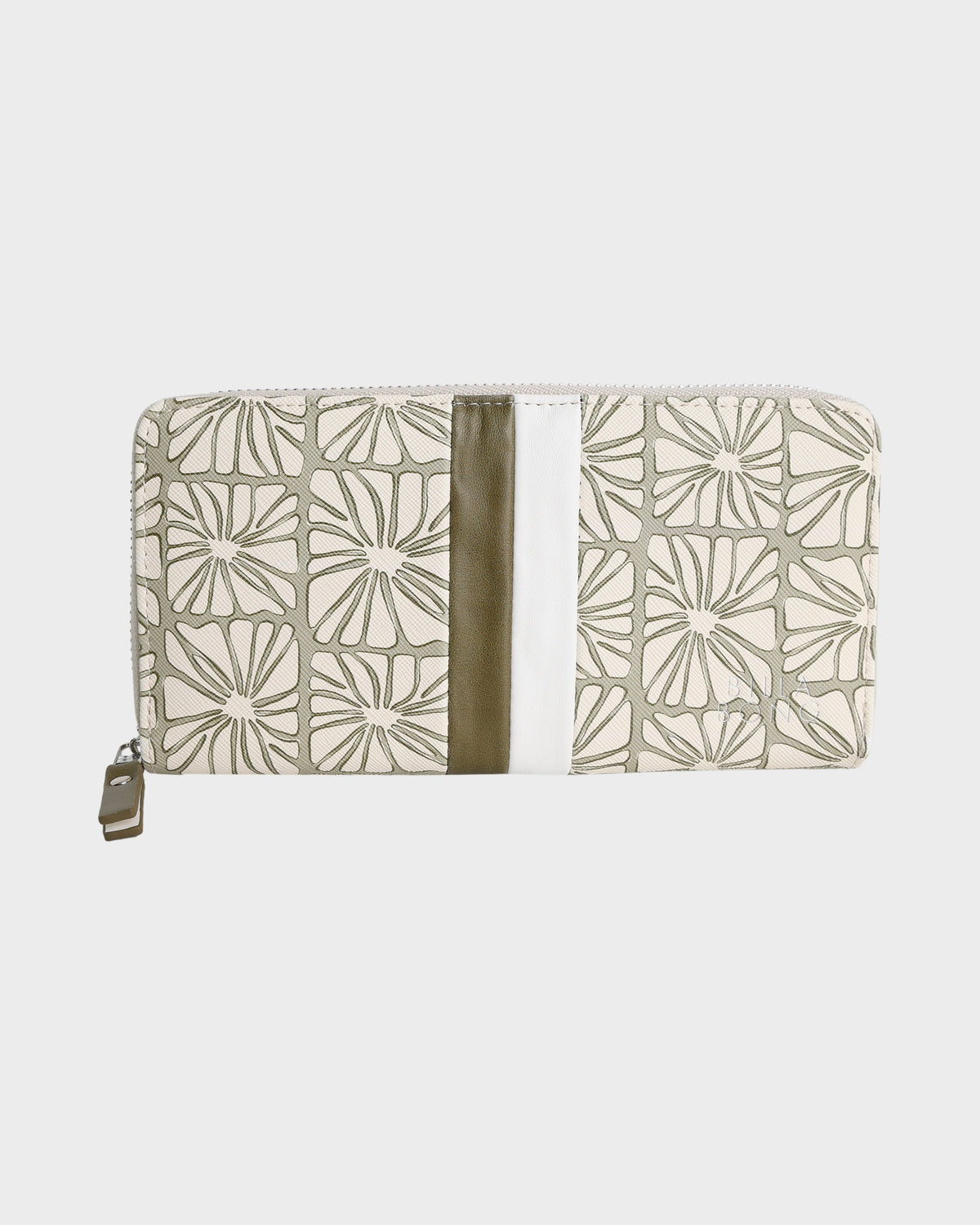 Womens Zip Around Bi-Fold Wallet