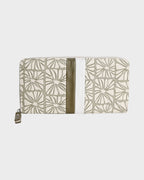 Womens Zip Around Bi-Fold Wallet