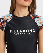 Womens Forever Folk Short Sleeve Rash Vest