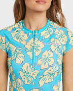 Womens Tropic Shift Short Sleeve Rash Vest