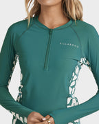 Womens Reek Break Upf 50 Long Sleeve Rash Vest