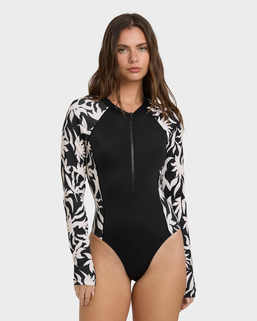 Womens By My Side Zip Bodysuit Rash Vest
