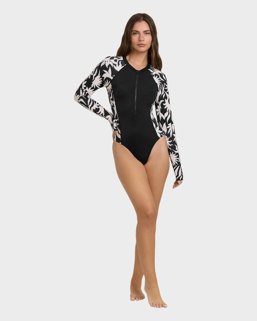 Womens By My Side Zip Bodysuit Rash Vest