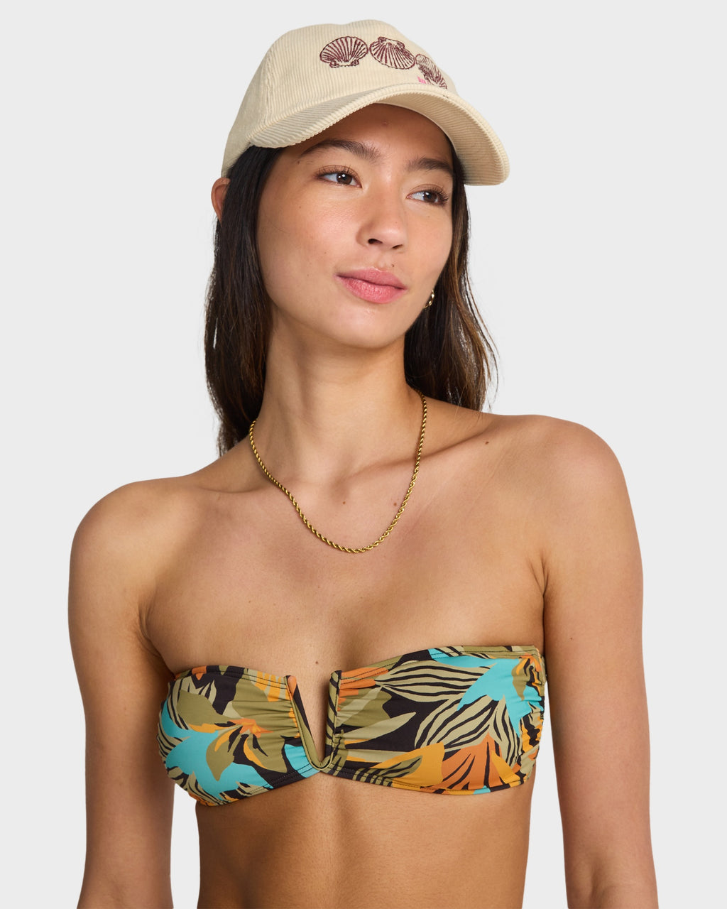 Womens Des Tropiques Bandeau Bikini Top
