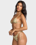 Womens Lost On You Mini Slide Tri Bikini Top