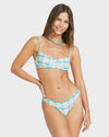 Womens Check The Wave Bikini Top